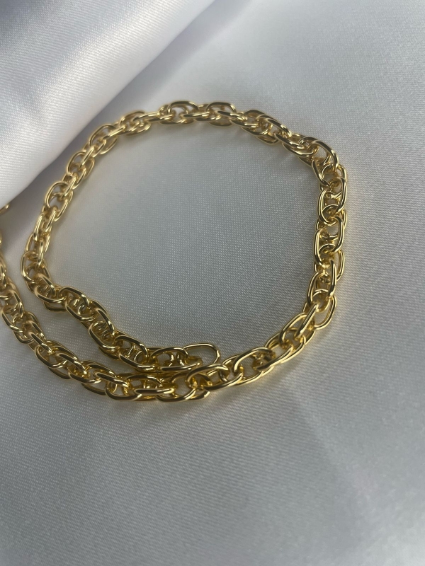 Pulseira Corrente Tripla de 7,5 mm - Fecho Lagosta