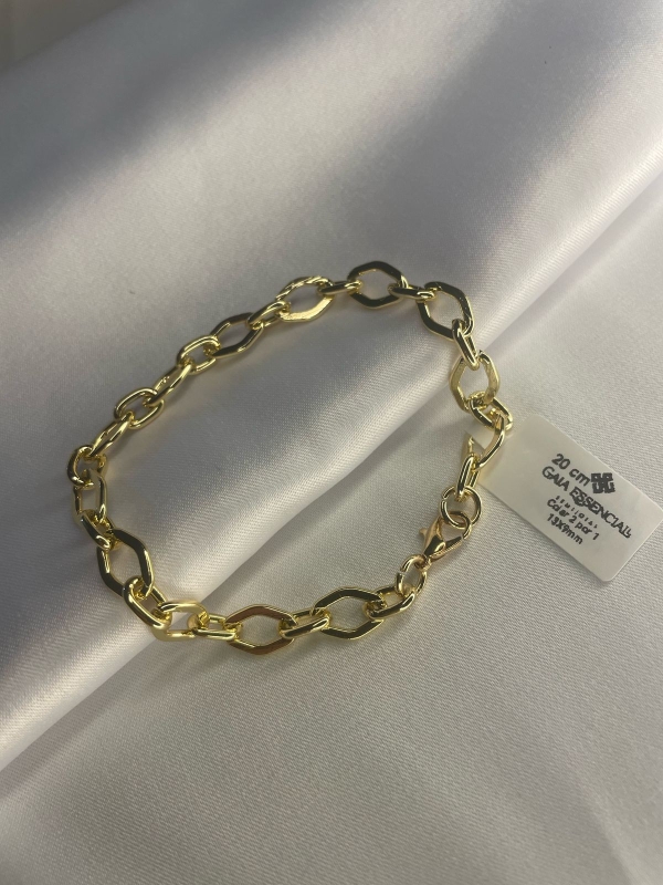 Pulseira Elo 1x1 - 13x9 mm – Fecho Lagosta