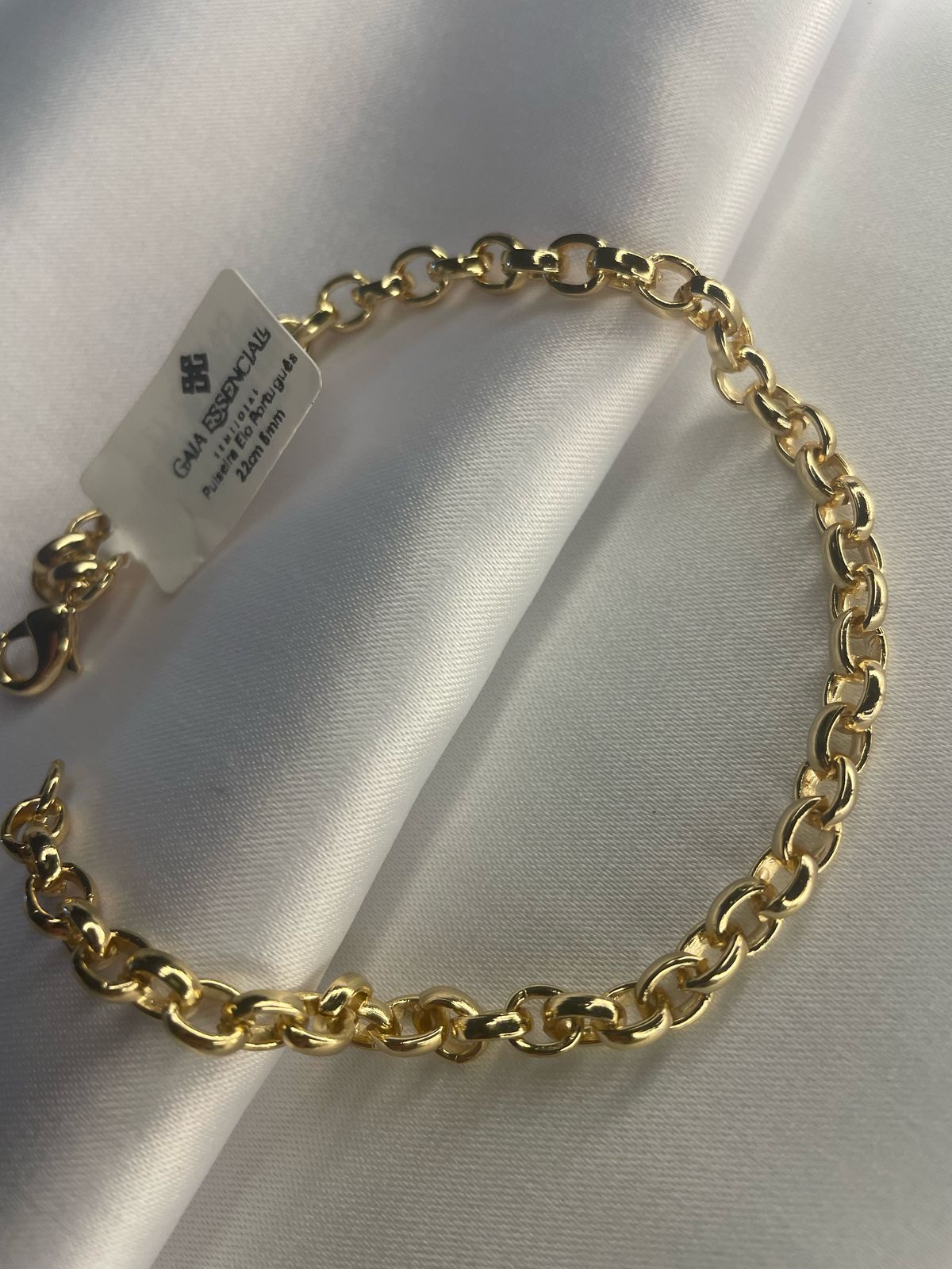 Pulseira Elo Português 5mm – 22 cm – Modelo Unissex
